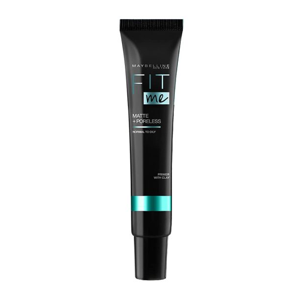Maybelline New York Primer, Oils Absorbing, Moisturises and Smooths Skin, Long-lasting, Fit Me Matte + Poreless Finish, 8g