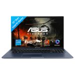 ASUS Vivobook 15,13th Gen,Intel Core i5-13420H(Intel UHD iGPU/16GB RAM/512GB SSD/FHD/15.6"/60Hz/Backlit Keyboard/Windows 11/M365 Basic (1Year)*/Office Home 2024/Quiet Blue/1.70 kg) X1502VA-BQ836WS