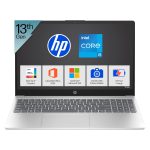 HP 15, 13th Gen Intel Core i5-1334U Laptop (16GB DDR4,512GB SSD) Anti-Glare, Micro-Edge,15.6''/39.6cm, FHD, Win11,M365 Basic(1yr),Office Home24, Silver,1.59kg, Iris Xe,FHD Camera w/Shutter, fd0577TU