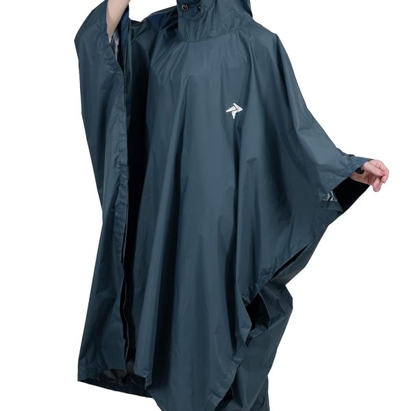 ROCKSPORT Unisex Outdoor Rain Poncho for Adult,Multi Use, Waterproof, Lightweight, Reusable & Packable, One Size Fits Most
