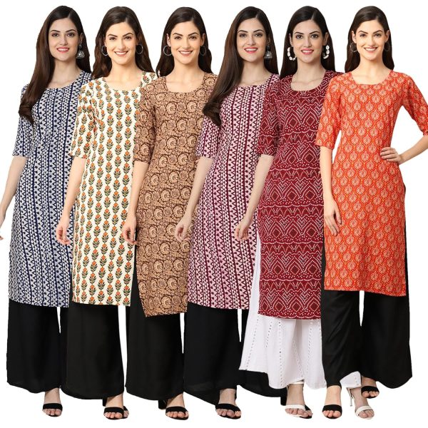 7Threads Kurti || Kurta for Women|| Kurta|| Women's Kurta|| Style Kurti for Women|| Kurti Pack of-6