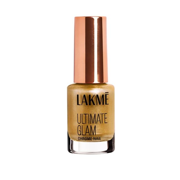 LAKMÉ Chrome Metallic Finish Nail Paint, Gold 6Ml