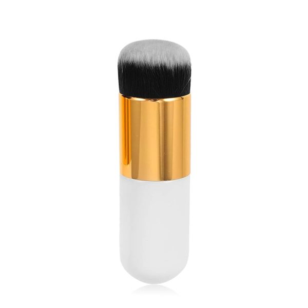 Gleva Powder and Foundation Makeup Brush Flawless Application for Liquid, Cream, and Powder Makeup Blending – Soft, Dense Bristles for Smooth, Even Coverage Multitasking Travel Brush