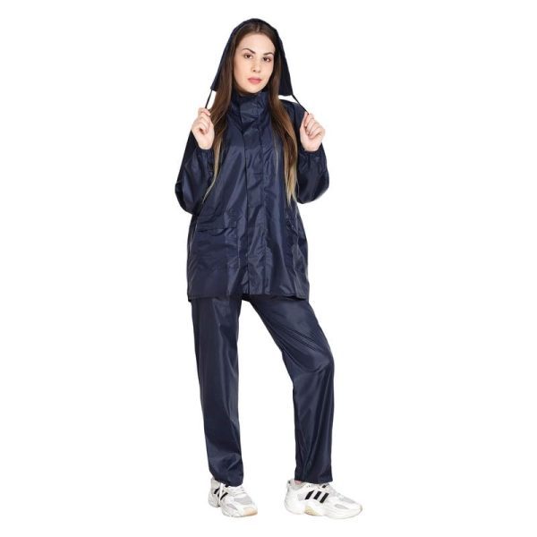 VKG Lightweight Waterproof Raincoat set of Top & Bottom for Women, with hood