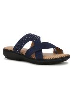 Bata Comfit Women's BECCA MULE Slippers (5719734_NAVY_5 UK)