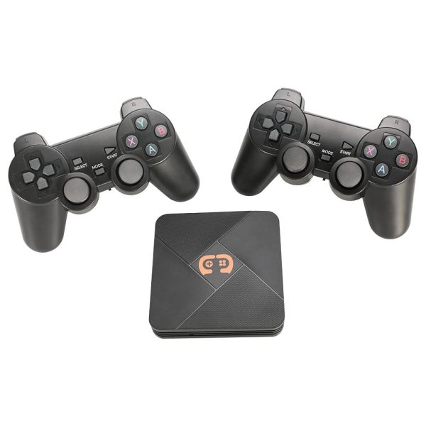 GSH Video Game Box G5 WiFi 4K HD Super Console X 20+ Emulator 30000+ Gamesgames Retro TV Box Video Game Player for CPS, Gb, Gba, Gbc, and Wireless Gamepad Controller. (64 Gb), Black