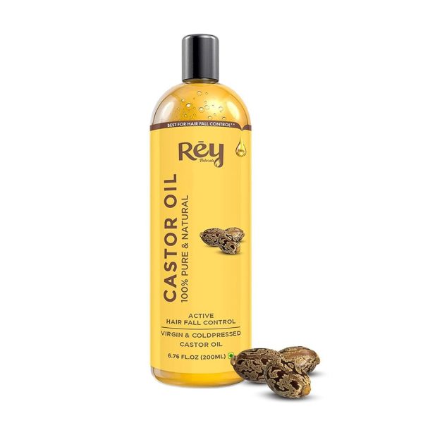 Rey Naturals Cold Pressed Castor Oil, 200ml