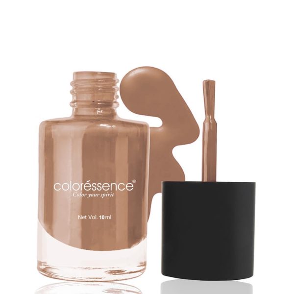 Coloressence Everyday Glam Long Lasting Nail Paint | Chip Resistant | Quick Dry | One Swipe Application | Toxin Free|Caramel Frappe-10ml