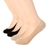 PLUMBURY Women's No-Show Cotton Socks (Pack of 2) (PL-NOSHOWSOCKS-BL/BG_Multicolour)