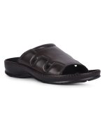 Liberty Coolers Meta-2 Slippers for Man | Leather Slippers for Men | Slip On Chappal for Men | Comfortable Flat Slipper | Gents Slipper for Home, Office & Travel Comfortable Fit for Every Occasion