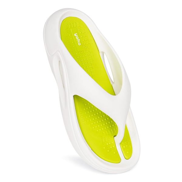 YOHO Sponge Flip Flops for Men | Orthopedic slippers with Mild Acupressure Points | Lightweight | Dual-Colour Design, Soft EVA Footbed, Waterproof