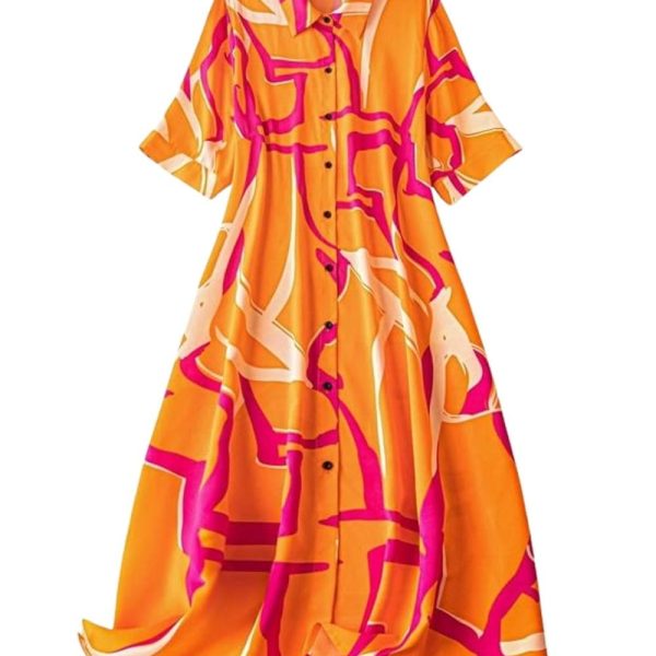 Leriya Fashion Rayon Western Midi Women Party Dress