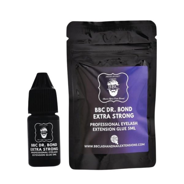 Dr Bond Extra Strong Eyelash Extension Glue - 5ml, 1 Sec Drying, 8 Weeks Retention - Recommanded to Use with Primer & Bonder Black