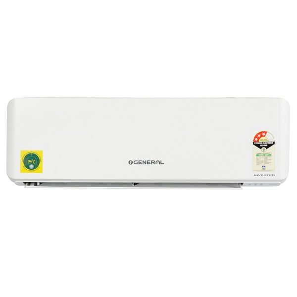 O-General 1.5 Ton 3 Star Inverter Split AC with Coanda Airflow 15M,Anti Bacterial Filter - White (2023 Model ASGG18CPAA-B, Copper Condenser)