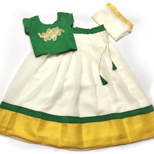NAJARA FASHION Girl's Georgette Readymade Lehenga Choli Set