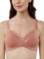Triumph International Modern Lace Bra for Women | Detachable & Adjustable Straps | Lightly Padded Full Coverage Casual Bra | Pack of 1