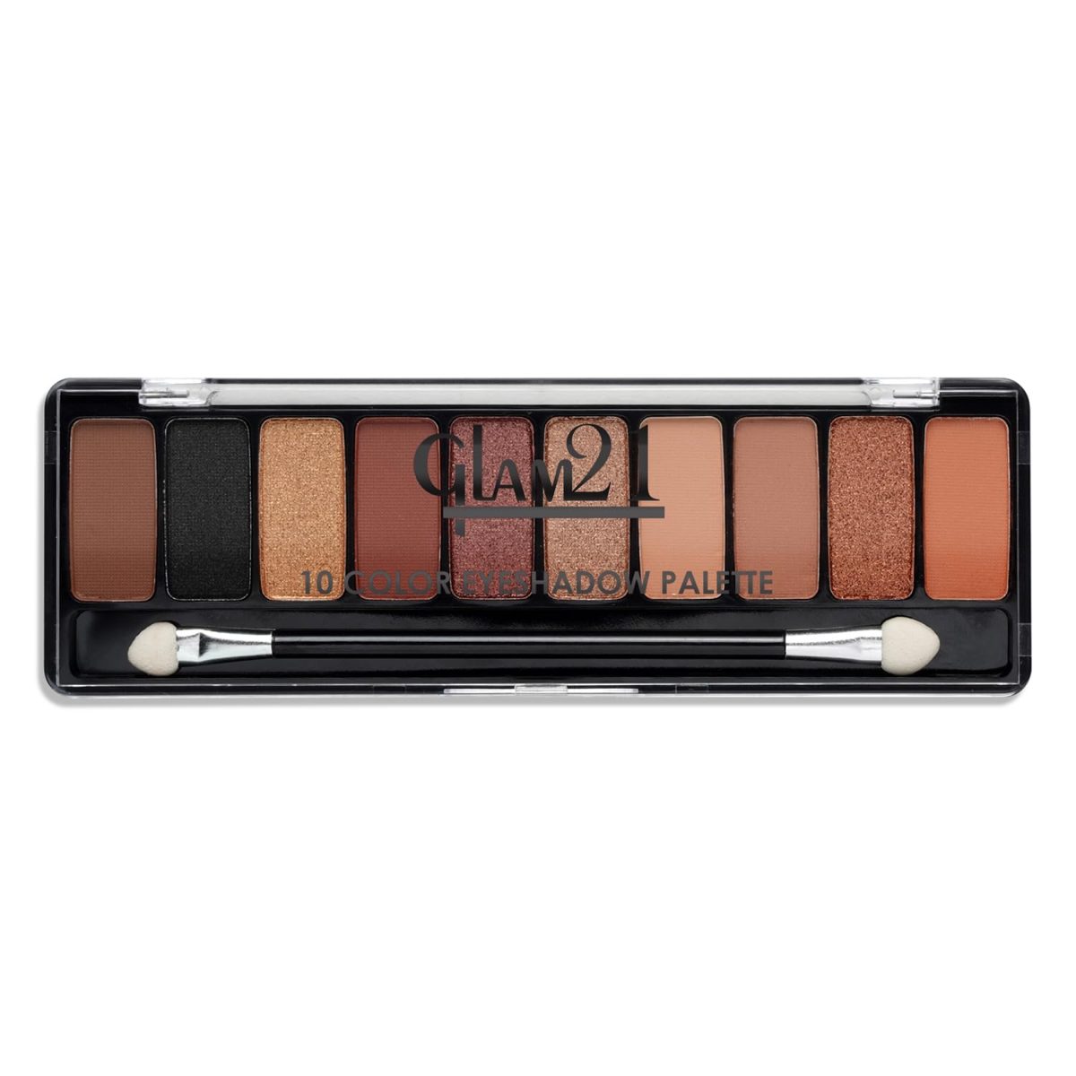 Glam21 Get Smoky 10 Color Eyeshadow Palette |Long-Lasting | Smudge Free | Long Wearing And Easily Blendable Eye Makeup Palette Matte, Shimmery And Metallic Finish