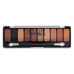 Glam21 Get Smoky 10 Color Eyeshadow Palette |Long-Lasting | Smudge Free | Long Wearing And Easily Blendable Eye Makeup Palette Matte, Shimmery And Metallic Finish