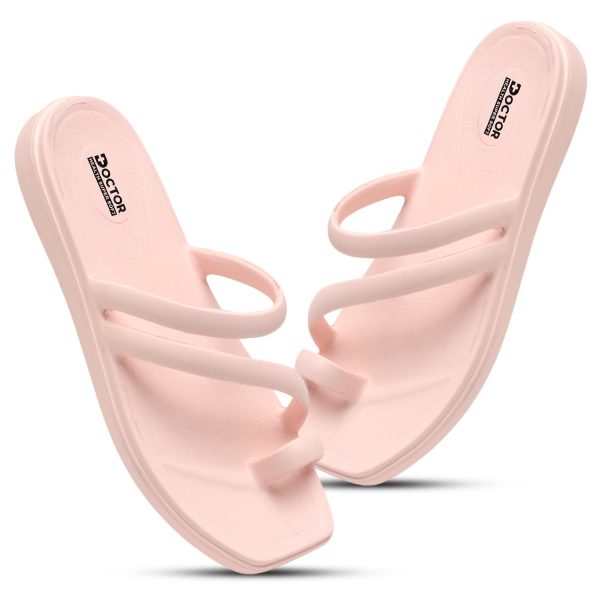 DOCTOR HEALTH SUPER SOFT Premium Women's Trendy Triple Strap EVA Slippers | Soft, Open-Toe, Lightweight Daily Comfort Slides, Open-Toe Slippers for Home & Outdoor