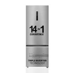 Haier 325 L, 3 Star, Convertible 14-in-1 Triple Inverter & Fan Motor Technology, with Display Frost Free Double Door Bottom Mount Refrigerator (HEB-333DS-P, Dazzle Steel)