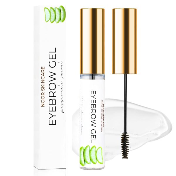 Noor Skincare Clear Eyebrow Gel & Transparent Mascara | Brow Fixer & Setting Gel | Waterproof & Provides Hold upto 8 hours | Zero residue & Lightwieght | 60 day pack (5 gm)