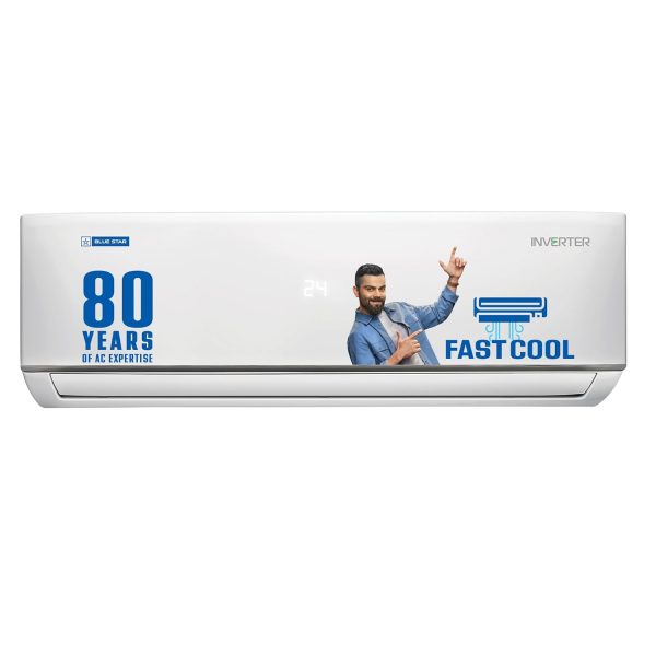 Blue Star 1.5 Ton 5 Star Convertible 5 in 1 Cooling Inverter Split Air Conditioner (IC518YNU, White)