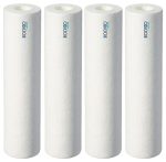 KONVIO NEER 10 Inch High Density Spun Pre-Filter (5 Micron PP Spun) Cartridge Compatible for 10 Inch Pre-Filter Housing of All Water Purifier | Pack of 4 Spun
