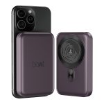boAt New Launch EnergyShroom PB331 (Magsafe) 10000mAh Magnetic Wireless Powerbank, 15W Wireless & 22.5W Wired Charging for (iPhone 16,15,14,13 & 12, Android & Other Qi Enabled Devices) (Purple)