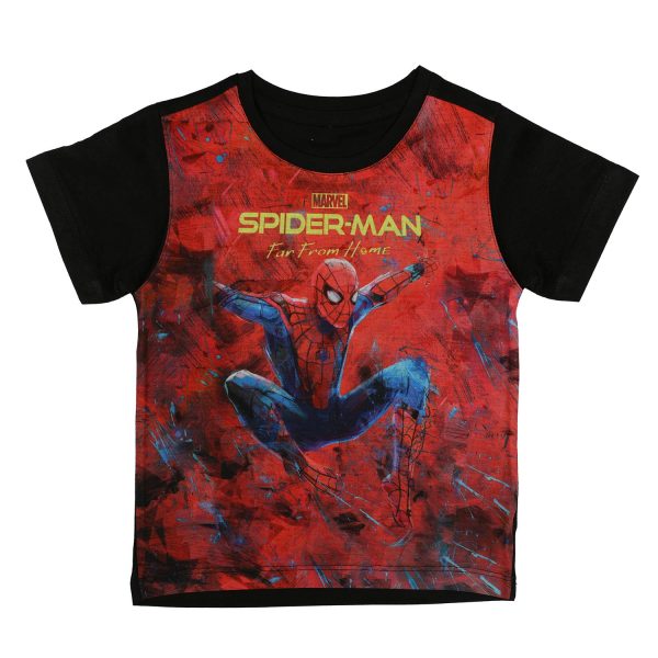 Marvel Spiderman by Wear Your Mind Boy's Regular Fit T-Shirt