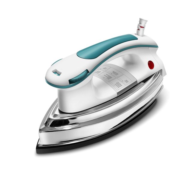 Wipro Elato GD203 1200 Watt Heavyweight Dry Iron, Quick Heat Up, Anti Bacterial German Weilburger Dual Coated Soleplate,5 Modes, Dry Iron Press,Wrinkle Free Clothes in One Shot, 2 Year Warranty,Blue