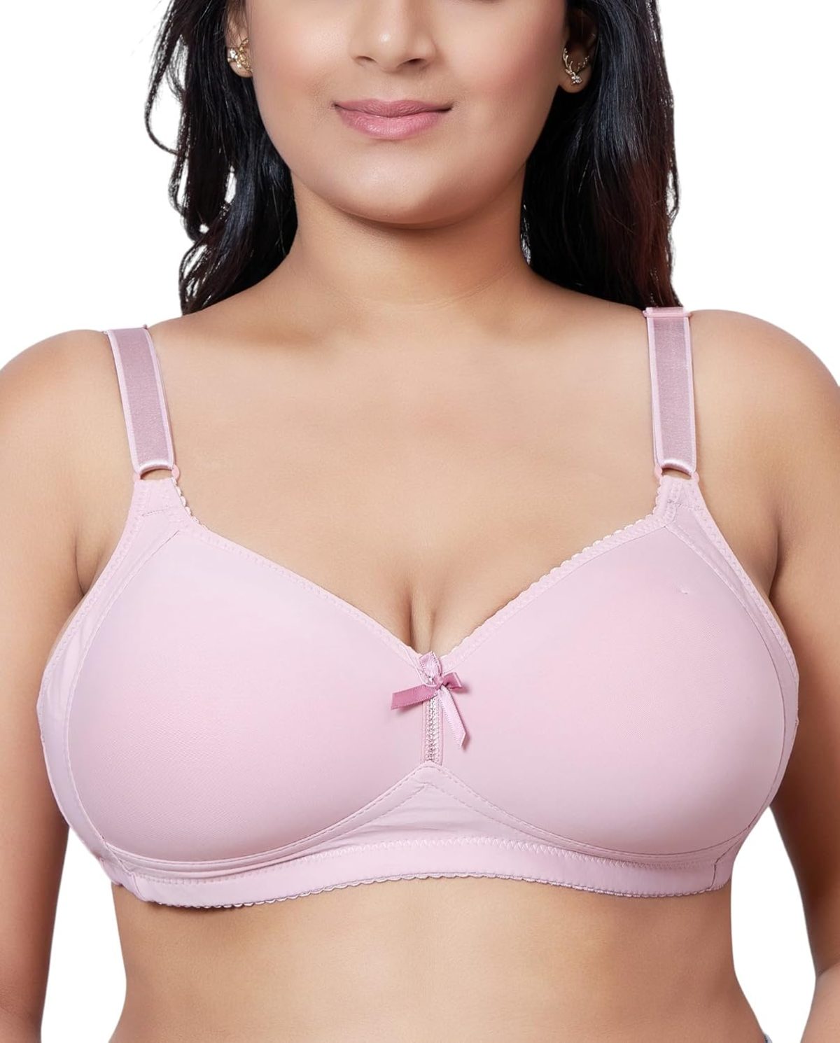 PLUMBURY Polyamide,Elastane Women's Full Coverage Plus Size Padded Everyday Bra