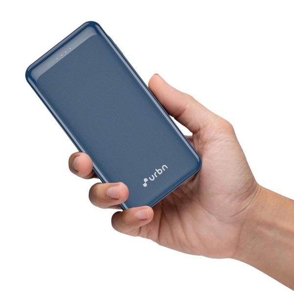 URBN Power Bank 20000mAh Fast Charging | 22.5W Super Fast Power Delivery (PD) Portable Charger | Triple Output | USB Type C Input & Output | Pass Through Charging | (Blue)