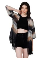 Purys Women's Colorblock Kimono Shrug