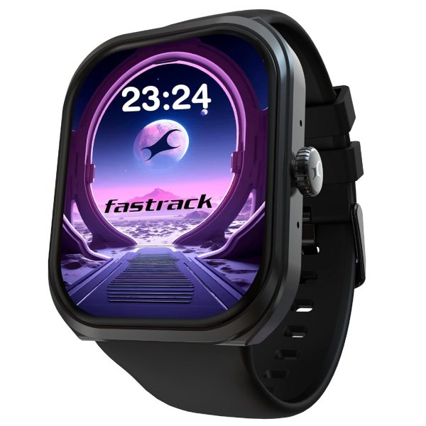 Fastrack Limitless FS2+ Smart Watch, 2.01" UltraVU Display, Functional Crown, SingleSync BT Calling, 110+ Sports Modes, 200+ Smartwatch Faces, Upto 7 Day Battery, AI Voice Assistant (Black)