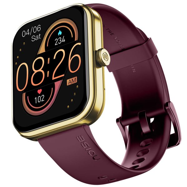 Noise Newly Launched ColorFit Pulse 3 with 1.96" Biggest Display Bluetooth Calling Smart Watch, Premium Build, Auto Sport Detection & 170+ Watch Faces Smartwatch for Men & Women (Deep Wine)