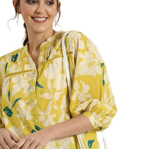 rytras Women's Cotton Printed Regular Fit top