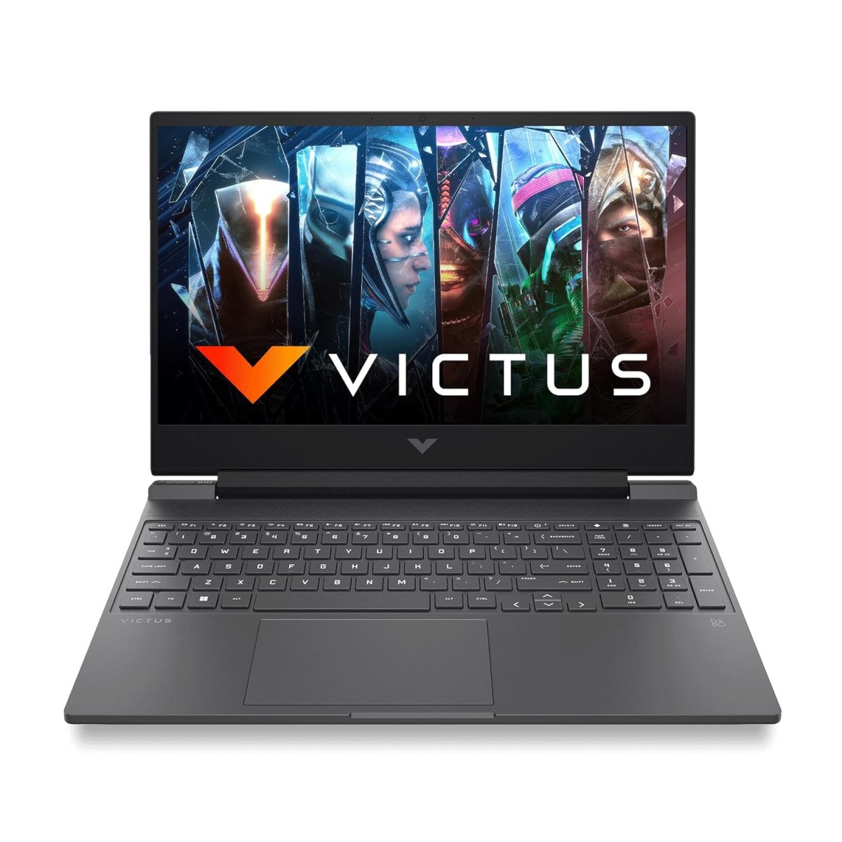 HP Victus, AMD Ryzen 5-5600H, 4GB NVIDIA RTX 3050 Gaming Laptop (8GB RAM, 512GB SSD) 144Hz, IPS 15.6"/39.6cm, Flicker-Free, Win11, MS Office, Mica Silver, 2.37Kg, Enhanced Cooling, Backlit, fb0050AX
