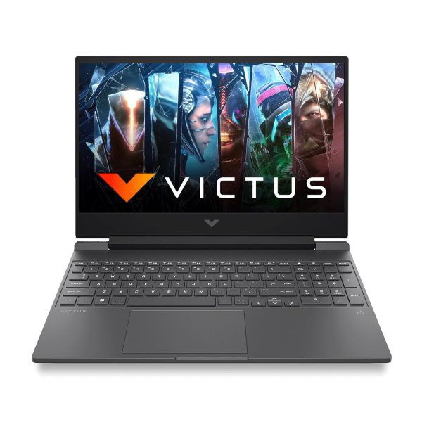 HP Victus, AMD Ryzen 5-5600H, 4GB NVIDIA RTX 3050 Gaming Laptop (8GB RAM, 512GB SSD) 144Hz, IPS 15.6"/39.6cm, Flicker-Free, Win11, MS Office, Mica Silver, 2.37Kg, Enhanced Cooling, Backlit, fb0050AX