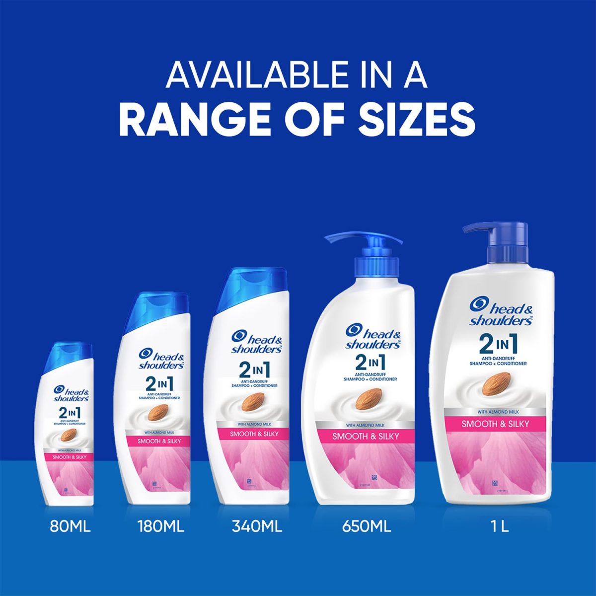 Head & Shoulders , Anti Dandruff Shampoo + Conditioner, Smooth & Silky, 180 ML - Image 8