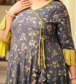 Yash Gallery Women's Rayon Relaxed Fit Anarkali Kurti - Image 6