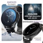 Boult Crown R Pro Smart Watch 1.43''HD AMOLED, Bluetooth Calling, Working Crown, Zinc Alloy Frame, 600 Nits Brightness, AI Voice Assistant, SpO2 Monitoring, 120+ Sports Mode (Jet Black) - Image 5