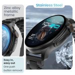 Boult Crown R Pro Smart Watch 1.43''HD AMOLED, Bluetooth Calling, Working Crown, Zinc Alloy Frame, 600 Nits Brightness, AI Voice Assistant, SpO2 Monitoring, 120+ Sports Mode (Jet Black) - Image 8