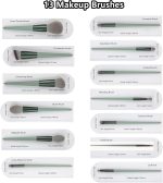 Primwand Professional Makeup Brush Set + Travel Kit – Soft Synthetic Bristles for Face & Eye Makeup – Includes Stylish Handles, Mirror Case & Travel Pouch (Multicolor) - Image 5