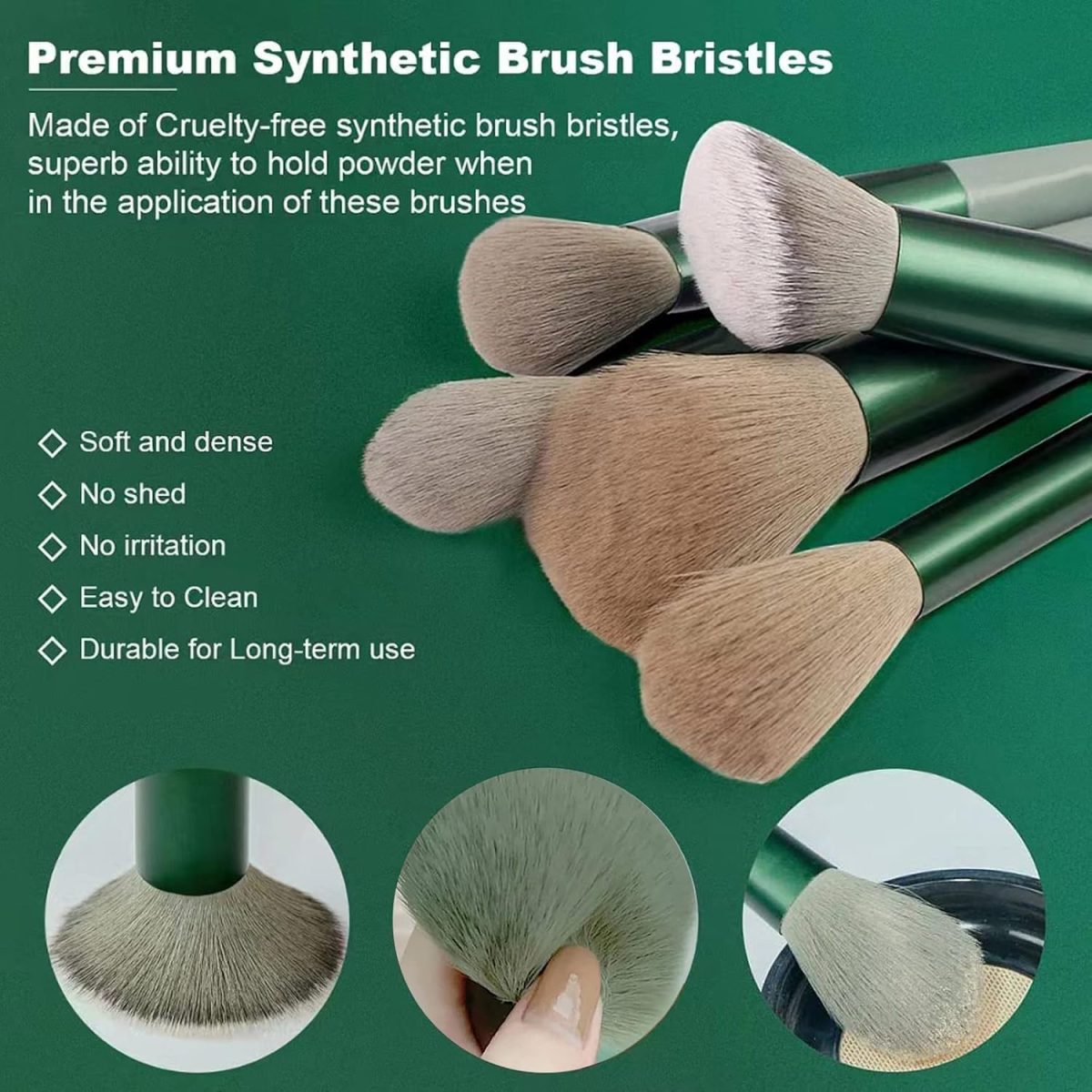 Primwand Professional Makeup Brush Set + Travel Kit – Soft Synthetic Bristles for Face & Eye Makeup – Includes Stylish Handles, Mirror Case & Travel Pouch (Multicolor) - Image 6