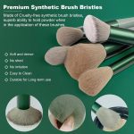 Primwand Professional Makeup Brush Set + Travel Kit – Soft Synthetic Bristles for Face & Eye Makeup – Includes Stylish Handles, Mirror Case & Travel Pouch (Multicolor) - Image 6
