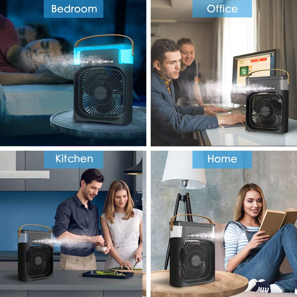 Mabron (Summer Season 12 Year Warranty) Transform your environment with the Portable Air Conditioner Fan,this USB-powered mini AC adesk fan and mini cooler_Multicolor - Image 5