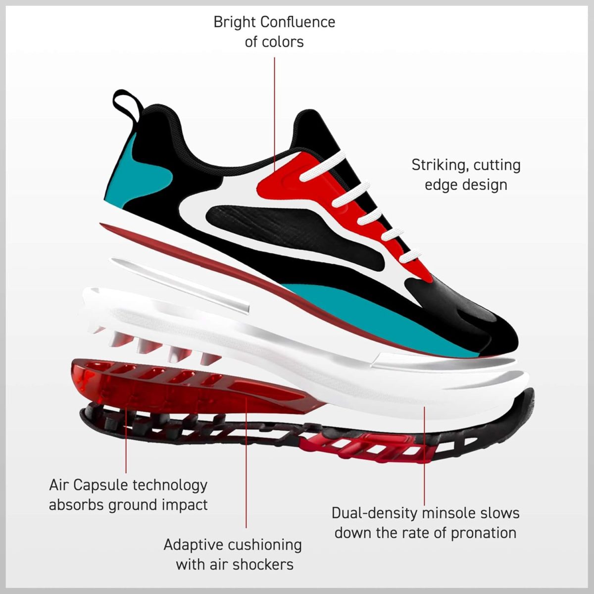 Campus Men Renegade Running Shoes - Image 6