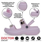 DOCTOR EXTRA SOFT Women's Metallic Charms Fashion Slippers/Sandals With Adjustable Back Strap|Comfortable|Lightweight|Stylish & Anti-Skid|Waterproof Casual Beach Slides Mules Girls & Ladies D-533 - Image 2