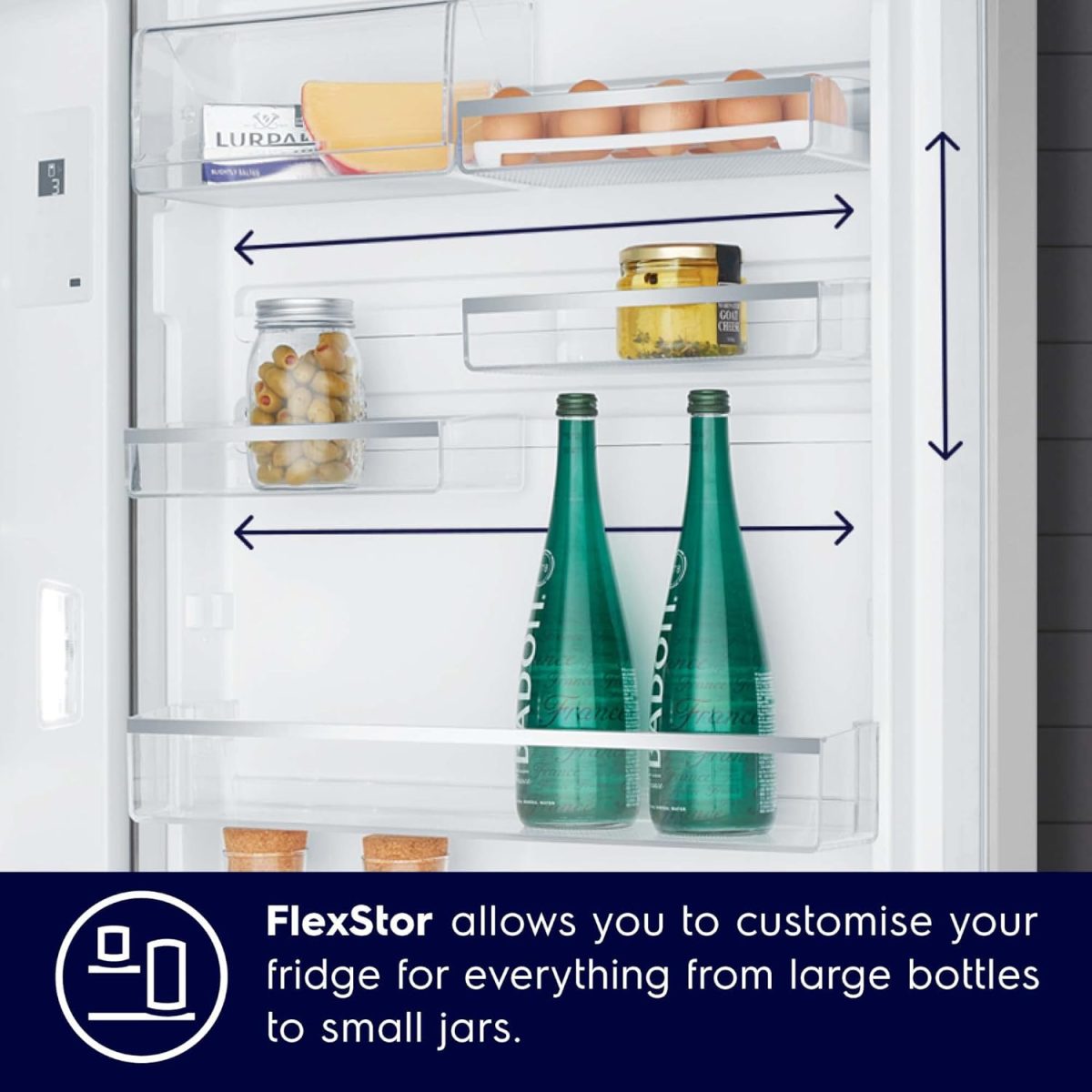 Electrolux 573L Frost Free Inverter Double Door Refrigerator, Top Freezer, TasteLockAuto & TasteGuard Technology, Arctic Silver Steel, UltimateTaste 500, ETE5700C-A - Image 8
