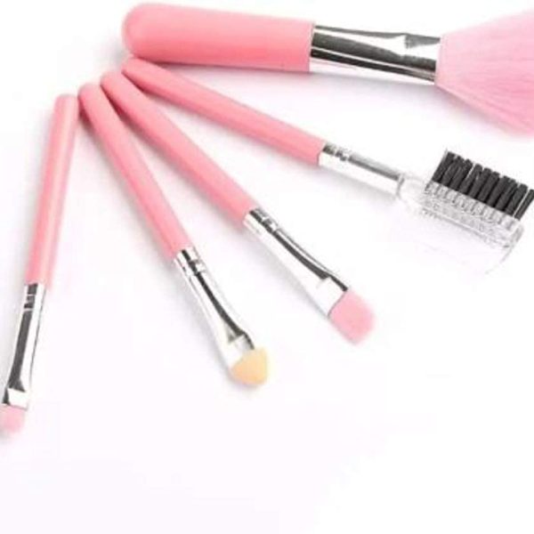 Women's & Girl's TYA Fashion 6155 Multicolour Makeup Kit with 5 Pink Makeup Brushes Set - (Pack of 6)